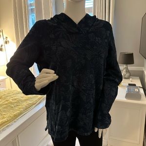 TOMMY BAHAMA NAVY & WHITE HOODIE- SIZE LARGE